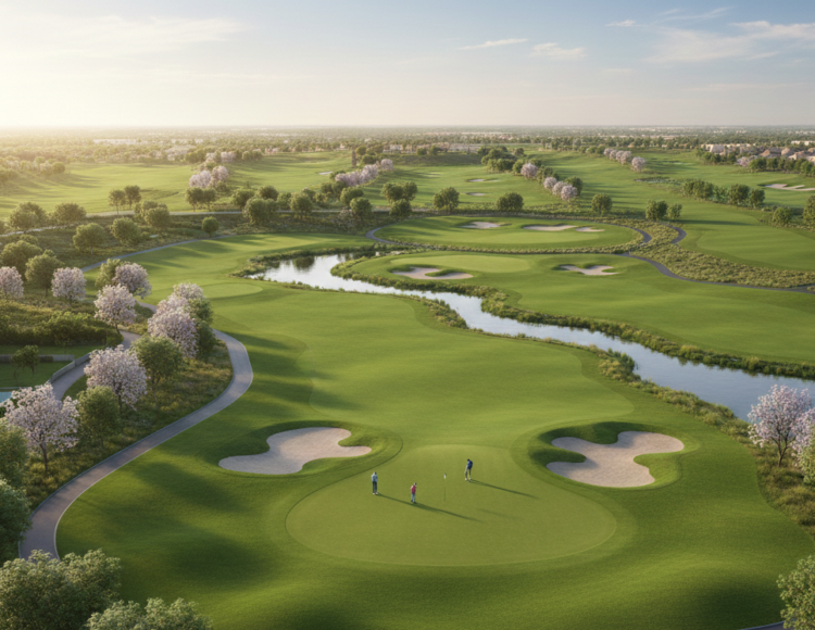 The 18-hole championship golf course at DHA Gandhara